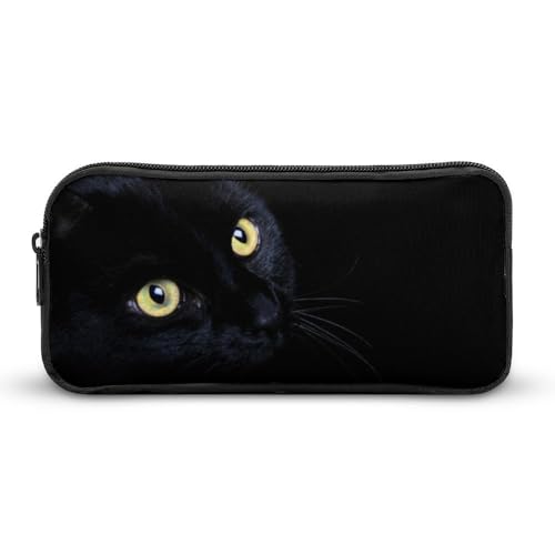 JiuPopular Federmäppchen, schwarze CatStationery Tasche verwendet als Federmäppchen für Büro und Schule, Business-Reisetasche oder kleine Werkzeugbox, Mädchen Make-up-Tasche JiuPopular Federmäppchen, schwarze CatStationery Tasche verwendet als Federmäppchen für Büro und Schule, Business-Reisetasche oder kleine Werkzeugbox, Mädchen Make-up-Tasche von JiuPopular