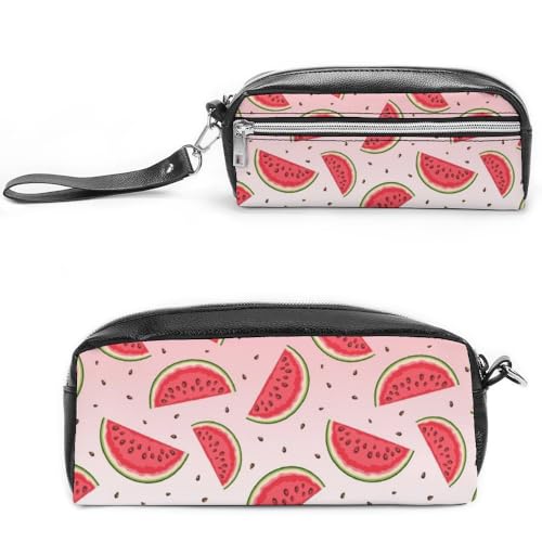 JiuPopular Leder-Federmäppchen, IndianerSchreibwaren-Tasche als Federmäppchen für Büro und Schule, Geschäftsreisetasche oder kleine Werkzeugbox, Make-up-Tasche, Style-4, 20*10*5.5cm, Federmäppchen von JiuPopular