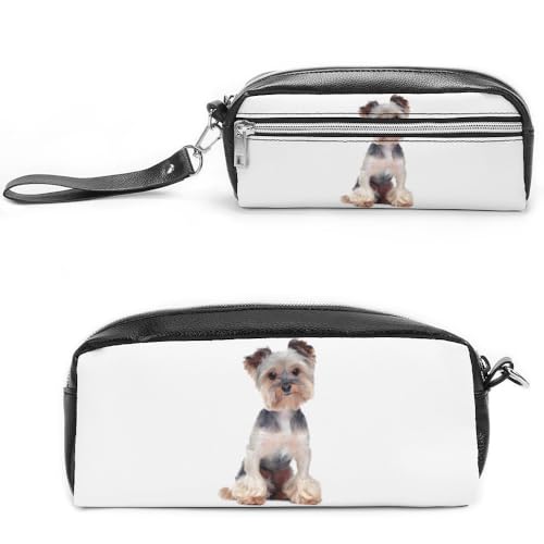 JiuPopular Leder-Federmäppchen, Zebra-Muster, Schreibwaren-Tasche als Federmäppchen für Büro und Schule, Geschäftsreisetasche oder kleine Werkzeugbox, Make-up-Tasche, Style-3, 20*10*5.5cm von JiuPopular