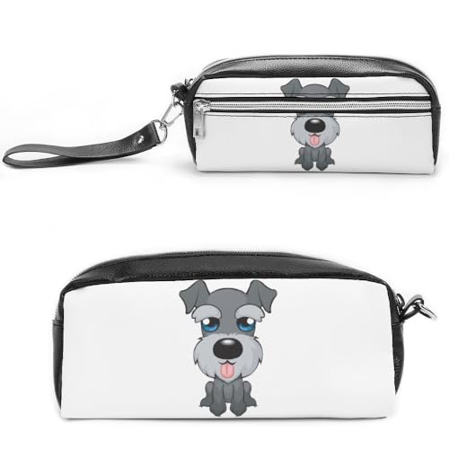 JiuPopular Leder-Federmäppchen, lila Neon-Schädel-Schreibwaren-Tasche als Federmäppchen für Büro und Schule, Geschäftsreisetasche oder kleine Werkzeugbox, Make-up-Tasche, Stil:, 20*10*5.5cm von JiuPopular