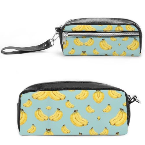 JiuPopular Leder-Federmäppchen, niedliche Anime-Dinosaurier-Schreibwaren-Tasche als Federmäppchen für Büro und Schule, Business-Reisetasche oder kleine Werkzeugbox, Make-up-Tasche, Stil-2, 20*10*5.5cm von JiuPopular