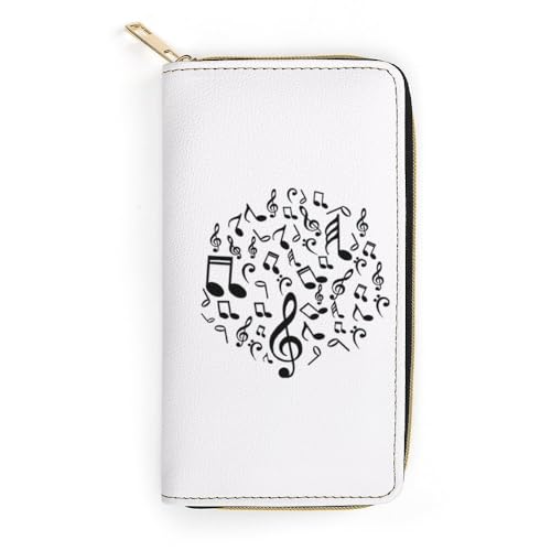 JiuPopular Ledergeldbörse, Musiknoten kleine Biene, kleine Größe und große Kapazität, leicht zu tragen, Stil:, 19.7x10.5cm, Modern JiuPopular Ledergeldbörse, Musiknoten kleine Biene, kleine Größe und große Kapazität, leicht zu tragen, Stil:, 19.7x10.5cm, Modern von JiuPopular
