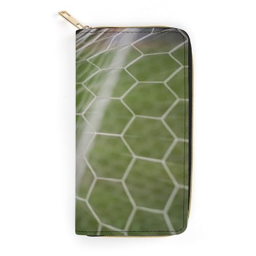 JiuPopular Ledergeldbörse, kräftiger Fußball, kleine Größe und großes Fassungsvermögen, leicht zu tragen, Stil:, 19.7x10.5cm, Modern von JiuPopular