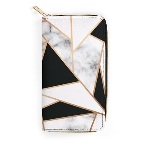 JiuPopular Ledergeldbörse, schwarze Marmorstruktur, kleine Größe und großes Fassungsvermögen, leicht zu tragen, Stil:, 19.7x10.5cm, Modern JiuPopular Ledergeldbörse, schwarze Marmorstruktur, kleine Größe und großes Fassungsvermögen, leicht zu tragen, Stil:, 19.7x10.5cm, Modern von JiuPopular
