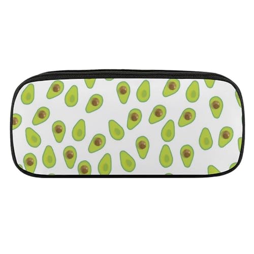 JiuPopular PU-Federmäppchen, AvocadoSchreibwaren-Tasche als Federmäppchen für Büro und Schule, Business-Reisetasche oder kleine Werkzeugbox, Make-up-Tasche von JiuPopular
