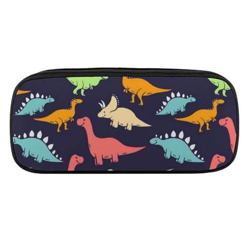 JiuPopular PU-Federmäppchen, Monster-DinosaurierSchreibwaren-Tasche als Federmäppchen für Büro und Schule, Geschäftsreisetasche oder kleine Werkzeugbox, Make-up-Tasche von JiuPopular