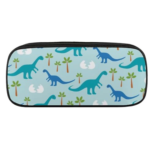 JiuPopular PU-Federmäppchen, niedliche Anime-Dinosaurier-Schreibwaren-Tasche als Federmäppchen für Büro und Schule, Business-Reisetasche oder kleine Werkzeugbox, Make-up-Tasche von JiuPopular