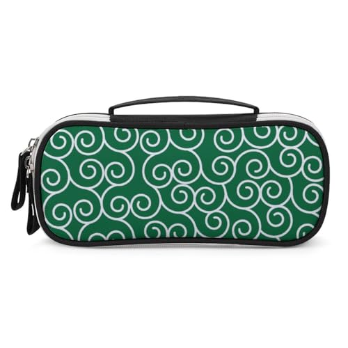 JiuPopular Tragbare Kosmetiktasche/Stifttasche, Arabesque-Hintergrund, Schreibwaren-Tasche als Federmäppchen für Büro und Schule, Geschäftsreise oder kleine Werkzeugbox, Make-up-Tasche für Mädchen von JiuPopular