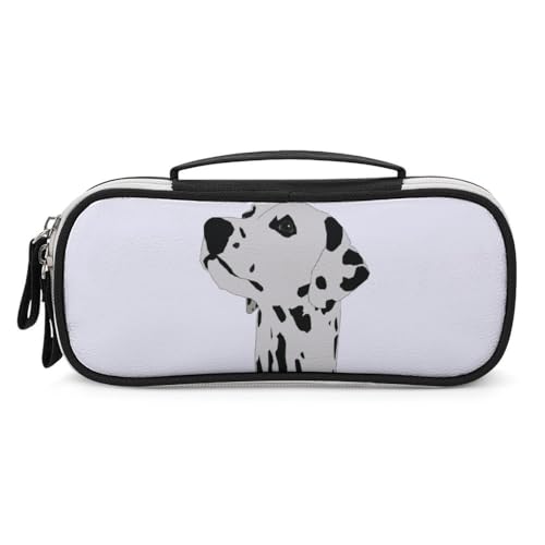 JiuPopular Tragbare Kosmetiktasche/Stifttasche, Cartoon-Dalmatiner-Schreibwaren-Tasche als Federmäppchen für Büro und Schule, Geschäftsreise oder kleine Werkzeugbox, Make-up-Tasche für Mädchen von JiuPopular