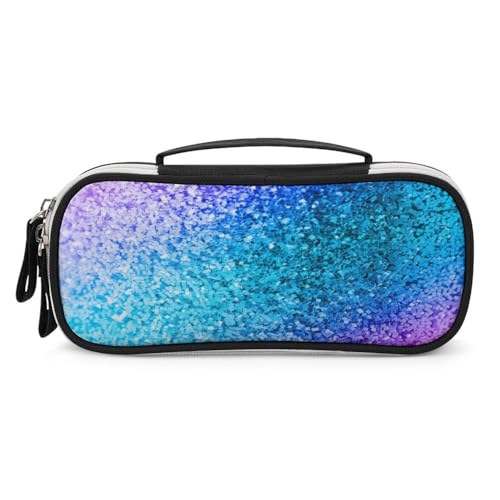 JiuPopular Tragbare Kosmetiktasche/Stifttasche, Glitzer-Pailletten, Schreibwaren-Tasche als Federmäppchen für Büro und Schule, Geschäftsreise oder kleine Werkzeugbox, Make-up-Tasche für Mädchen von JiuPopular