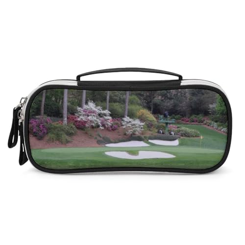 JiuPopular Tragbare Kosmetiktasche/Stifttasche, Golfplatz-Schreibwaren-Tasche als Federmäppchen für Büro und Schule, Geschäftsreise oder kleine Werkzeugbox, Make-up-Tasche für Mädchen von JiuPopular