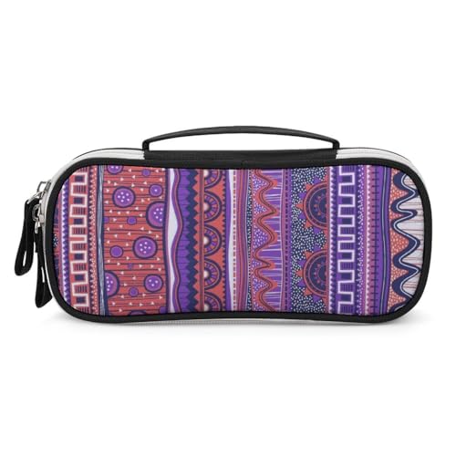 JiuPopular Tragbare Kosmetiktasche/Stifttasche, IndianerSchreibwaren-Tasche als Federmäppchen für Büro und Schule, Geschäftsreise oder kleine Werkzeugbox, Make-up-Tasche für Mädchen von JiuPopular