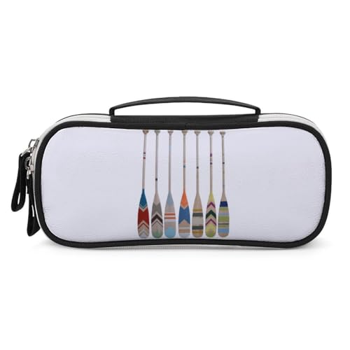 JiuPopular Tragbare Kosmetiktasche/Stifttasche, Kanu-Paddel, Schreibwaren-Tasche als Federmäppchen für Büro und Schule, Geschäftsreise oder kleine Werkzeugbox, Make-up-Tasche für Mädchen von JiuPopular