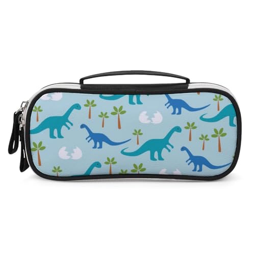 JiuPopular Tragbare Kosmetiktasche/Stifttasche, niedliche Anime-Dinosaurier-Schreibwaren-Tasche als Federmäppchen für Büro und Schule, Geschäftsreise oder kleine Werkzeugbox, Make-up-Tasche für von JiuPopular