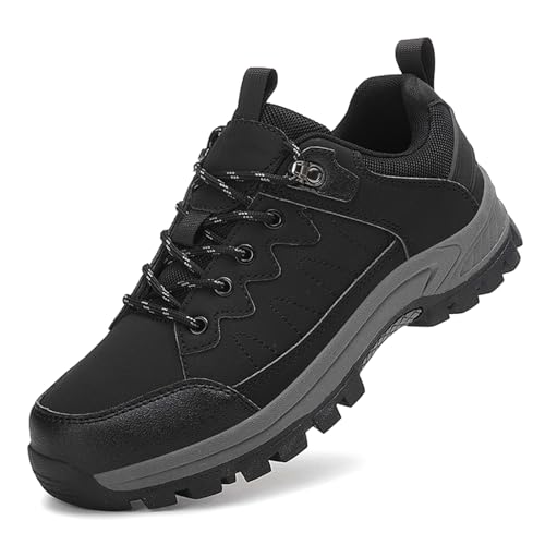 JiuQing Herren Low Rise Trekking- Und Wanderschuhe Outdoor Camping Trail Freizeitschuhe,Schwarz,47 EU JiuQing Herren Low Rise Trekking- Und Wanderschuhe Outdoor Camping Trail Freizeitschuhe,Schwarz,47 EU von JiuQing