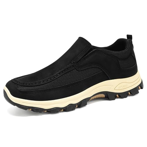 JiuQing Herren Slip-On Wanderschuhe Wildleder Outdoor Trekking Halbschuhe Leichte Weiche Sohle,Schwarz,39 EU JiuQing Herren Slip-On Wanderschuhe Wildleder Outdoor Trekking Halbschuhe Leichte Weiche Sohle,Schwarz,39 EU von JiuQing