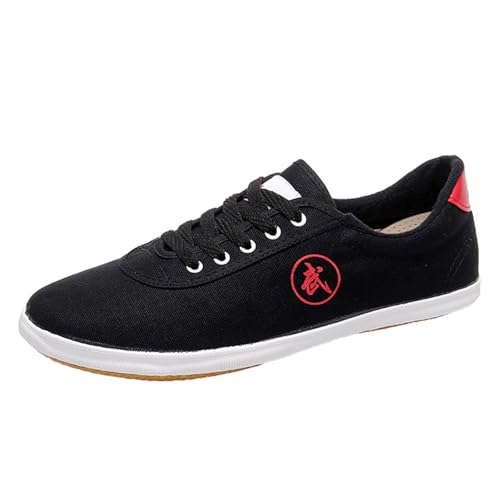 JiuQing Kampfsport-Schuhe Für Männer Frauen Kinder Tai Chi Taekwondo Sneakers Canvas Barfuß-Wanderschuhe,Schwarz,45 EU JiuQing Kampfsport-Schuhe Für Männer Frauen Kinder Tai Chi Taekwondo Sneakers Canvas Barfuß-Wanderschuhe,Schwarz,45 EU von JiuQing