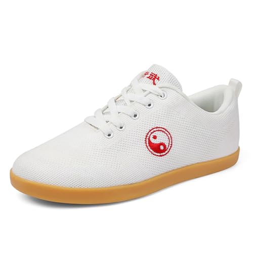 JiuQing Kampfsportschuhe Herren Tai Chi Kung Fu Cross-Trainingsschuhe Leichte Weiche Unterseite Bequeme Fitnessschuhe,Weiß,36 EU JiuQing Kampfsportschuhe Herren Tai Chi Kung Fu Cross-Trainingsschuhe Leichte Weiche Unterseite Bequeme Fitnessschuhe,Weiß,36 EU von JiuQing