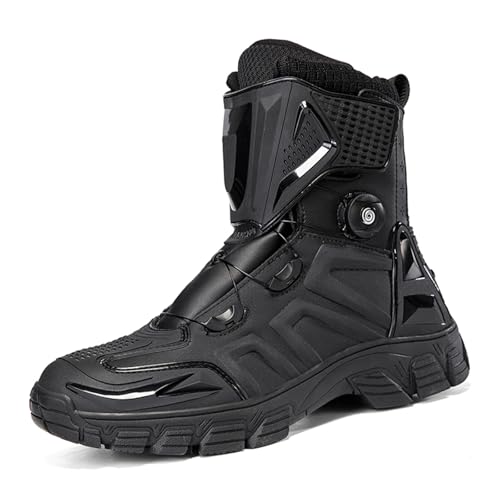 JiuQing Motorradstiefel Herren Damen wasserdichte Lederreitschuhe High Top Mit Knöchelstütze,Black b,39 EU JiuQing Motorradstiefel Herren Damen wasserdichte Lederreitschuhe High Top Mit Knöchelstütze,Black b,39 EU von JiuQing