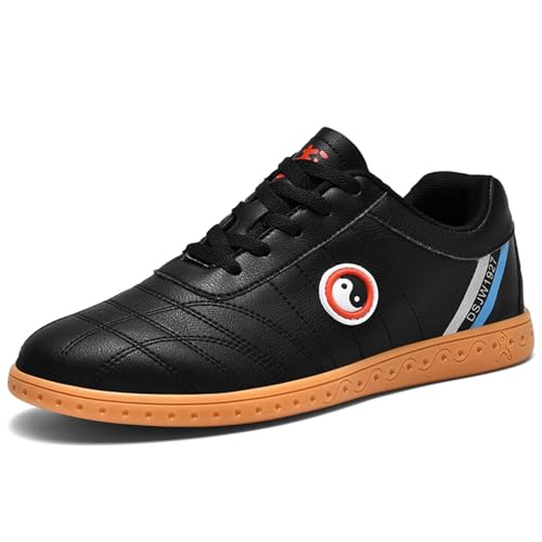JiuQing Tai Chi Schuhe Männer Frauen Barfuß Kampfsport Sneakers Leder Leichtgewicht Für Taekwondo Kung Fu,Schwarz,40 EU JiuQing Tai Chi Schuhe Männer Frauen Barfuß Kampfsport Sneakers Leder Leichtgewicht Für Taekwondo Kung Fu,Schwarz,40 EU von JiuQing