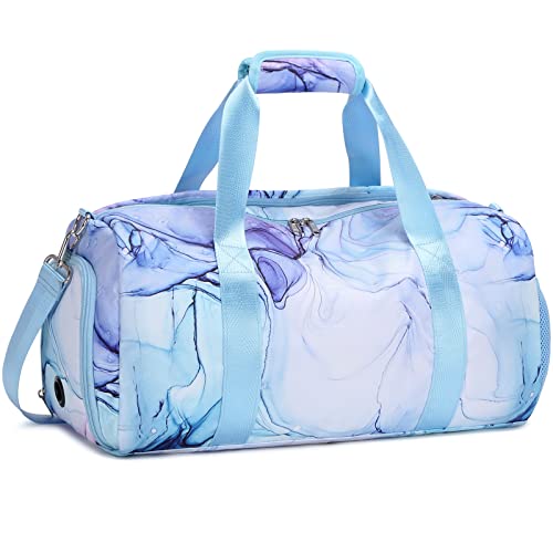 Trainingstasche Kinder Sporttasche für Mädchen Reisetasche mit Schuhfächern Weekender Trainingstasche für Gym Weekender Tasche Teen Trainingstasche Ballett Tasche von Jiubam