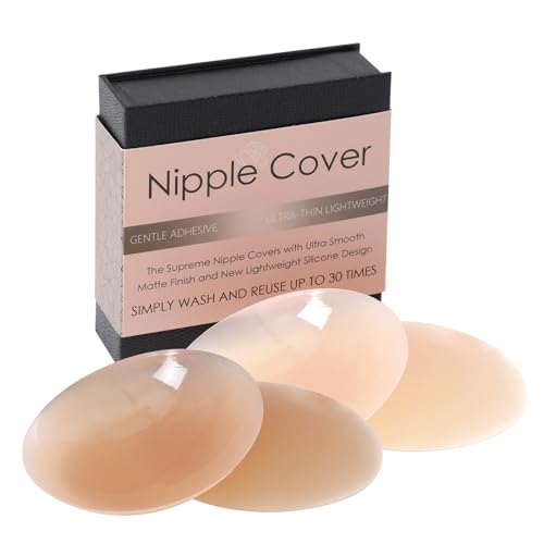 Jiuday Trägerloser BH Spitze Bandeau Damen ohne Träger Strapless Bra ohne Bügel für Kleine Brüste Gepolstert Bequem Sommer Bandeau Top mit Transparenten Träger (Nippelpads-Beige+Kaffee) von Jiuday