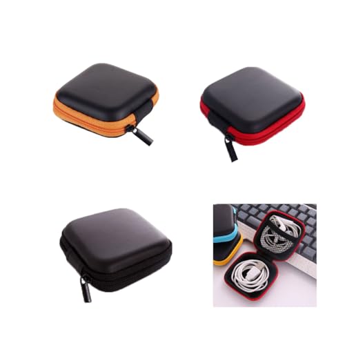 Jiujiutu 3-teilig mini Tasche Damen kabeltasche Organizer klein Reise USB Stick Tasche kleinv Cable Storage Bag festplattentaschen von Jiujiutu