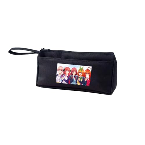 Jiumaocleu Anime Federmäppchen | Nakano Ichika Nakano Miku Nakano Nakano Nino | Anime Schulbedarf | Nakano Itsuki Stifteetui | Schreibwaren Geschenke für Mädchen Jungen Studenten 21 x 4,7 x 9,5 cm von Jiumaocleu