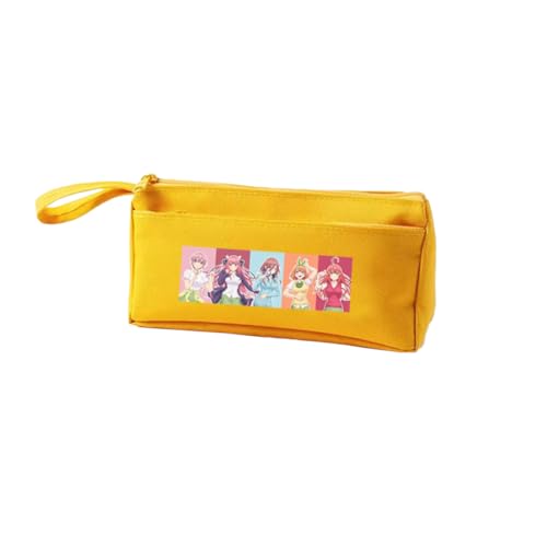 Jiumaocleu Anime Federmäppchen | Nakano Ichika Nakano Miku Nakano Nakano Nino | Anime Schulbedarf | Nakano Itsuki Stifteetui | Schreibwaren Geschenke für Mädchen Jungen Studenten 21 x 4,7 x 9,5 cm von Jiumaocleu