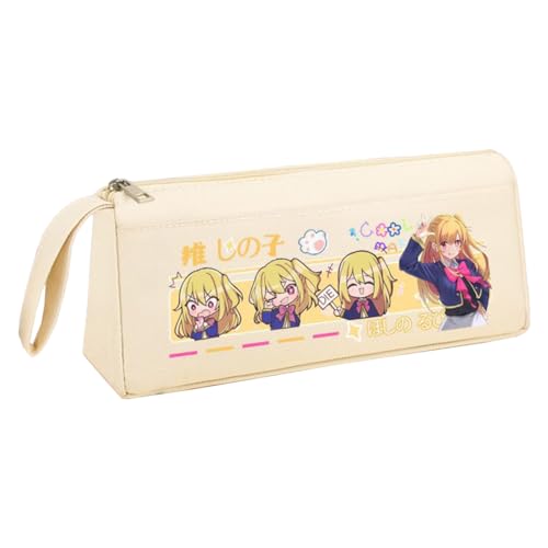 Jiumaocleu Anime Hoshino Rubi Federmäppchen Hoshino Akuamarin Anime Hoshino Ai Stifttasche 21 x 6 x 9,5 cm großes Fassungsvermögen High School Federmäppchen für Schüler, Typ 12, 21*6*9.5cm von Jiumaocleu