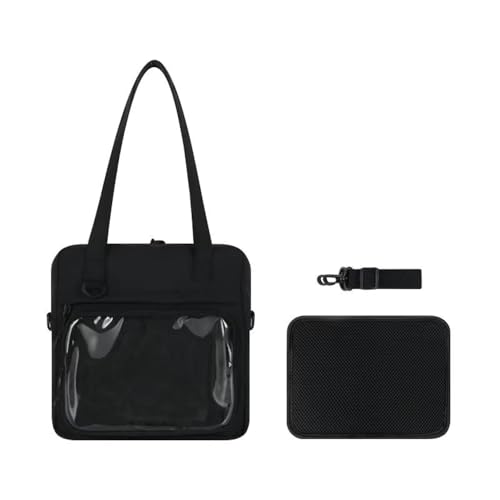 Jiumaocleu Anime Itabag DIY Transparente Tasche Ita Tasche mit Pins Frieren/Fern/Stark Niedlicher Rucksack Cosplay Täglichen Gebrauch JK Crossbody Umhängetasche High School Mädchen Comic Anime von Jiumaocleu