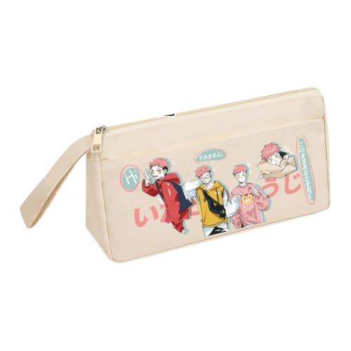 Jiumaocleu Anime JJK Federmäppchen Gojo Satoru/Itadori Yuji Anime Fushigura Megumi Stifttasche 20 x 6 x 10 cm großes Fassungsvermögen High School Federmäppchen für Schüler, Typ 5, 20*6*10cm von Jiumaocleu