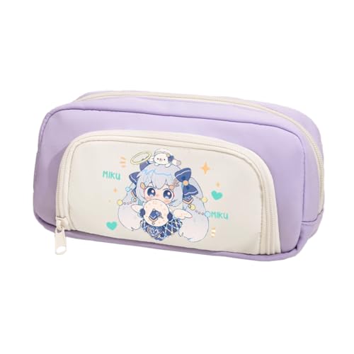 Jiumaocleu Anime Miku Federmäppchen, niedliches Cartoon-Federmäppchen, Miku-Stifttasche, große Kapazität, Schreibwaren-Tasche, Reißverschluss, Schreibwarenetui für Schüler, Miku 11, 20cm*5cm*10cm Jiumaocleu Anime Miku Federmäppchen, niedliches Cartoon-Federmäppchen, Miku-Stifttasche, große Kapazität, Schreibwaren-Tasche, Reißverschluss, Schreibwarenetui für Schüler, Miku 11, 20cm*5cm*10cm von Jiumaocleu