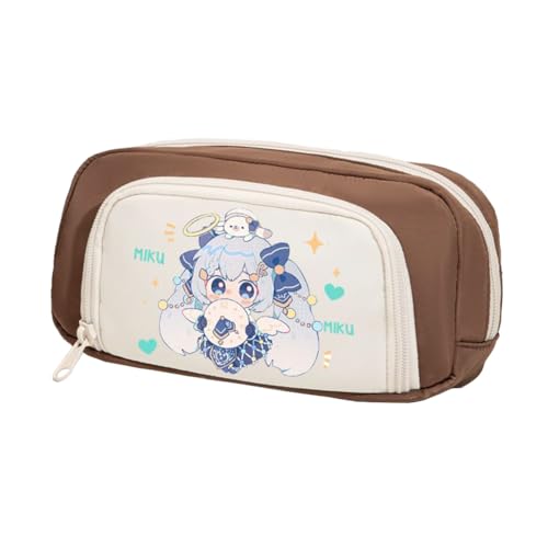 Jiumaocleu Anime Miku Federmäppchen, niedliches Cartoon-Federmäppchen, Miku-Stifttasche, große Kapazität, Schreibwaren-Tasche, Reißverschluss, Schreibwarenetui für Schüler, Miku 6, 20cm*5cm*10cm Jiumaocleu Anime Miku Federmäppchen, niedliches Cartoon-Federmäppchen, Miku-Stifttasche, große Kapazität, Schreibwaren-Tasche, Reißverschluss, Schreibwarenetui für Schüler, Miku 6, 20cm*5cm*10cm von Jiumaocleu
