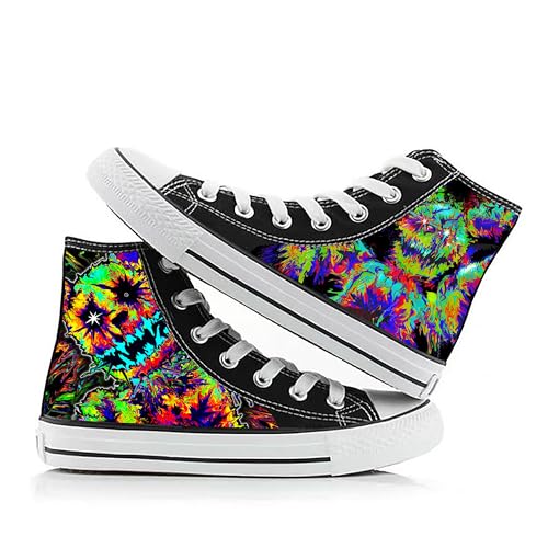 Jiumaocleu FNAF Canvas Schuhe Five Nights Spiel Cosplay Schuhe High Top Doodle Schuhe Mode Turnschuhe Casual Sneakers für Kinder Erwachsene von Jiumaocleu