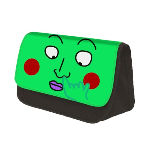 Jiumaocleu Mob Psycho 100 Federmäppchen Anime Federmäppchen Doppelschicht Federmäppchen Kreative Klappe Reißverschluss Stiftebox Schulbedarf Tragbares Büro Schreibwaren für Studenten, Typ 7, von Jiumaocleu