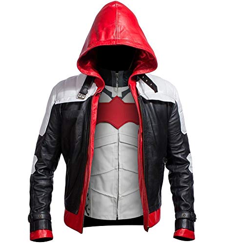 Arkham Knight Red Hooded Bat Style Vest Jacket 2 in 1, Rot, XL Arkham Knight Red Hooded Bat Style Vest Jacket 2 in 1, Rot, XL von Jjacket