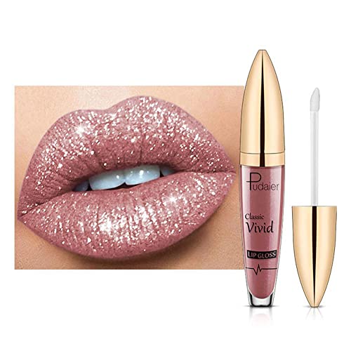 18 farben Diamant Lippenstift für Frauen Langlebig Matte Glitter Flüssigen Lippenstift Lip Glänzenden Make Lip Gloss X6w2 Diamant Wasserdicht von Jkapagzy