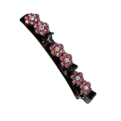 Mode Frauen Perlen Blume Zopf Haarnadeln Pony Halten Haar Clips Zubehör Elegante Haar Stirnband Barrettes von Jkapagzy