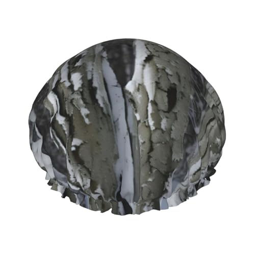 Cold Tree Camouflage-Druck, vielseitiger Duschhut für Damen und Herren, wiederverwendbar, leicht, weich, Badekappe Cold Tree Camouflage-Druck, vielseitiger Duschhut für Damen und Herren, wiederverwendbar, leicht, weich, Badekappe von Jkkghll