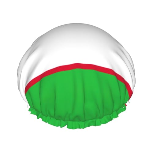 Vielseitiger Duschhut für Damen und Herren, Motiv: Flagge der Republik Usbekistan, wiederverwendbar, leicht, weich, Badekappe von Jkkghll