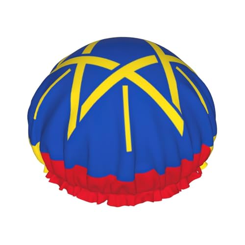 Vielseitiger Duschhut für Damen und Herren, Motiv: Flagge von Äthiopien, wiederverwendbar, leicht, weich, Badekappe Vielseitiger Duschhut für Damen und Herren, Motiv: Flagge von Äthiopien, wiederverwendbar, leicht, weich, Badekappe von Jkkghll