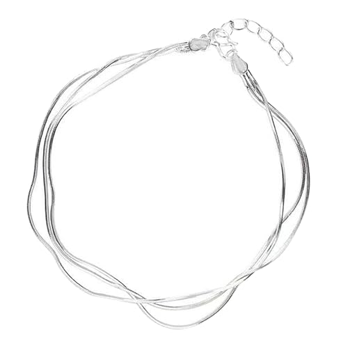 JkyKnowo Armbänder für Frauen Silber Armband Stern Armband Damen mit Perlen Verstellbare Layered Armband Valentinstag Armband Damen Freundschaftsarmbänder (J) von JkyKnowo