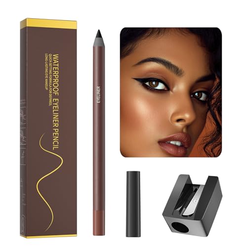 Augenbleistift - Wasserdichter Kajalstift Mit Spitzer Und Schminkfähigkeiten Gel Eye Liner Bleistift - Schmierfester Lidschattenstift Für Langanhaltendes Tägliches Make-up Für Frauen Augenbleistift - Wasserdichter Kajalstift Mit Spitzer Und Schminkfähigkeiten Gel Eye Liner Bleistift - Schmierfester Lidschattenstift Für Langanhaltendes Tägliches Make-up Für Frauen von Jlobnyiun