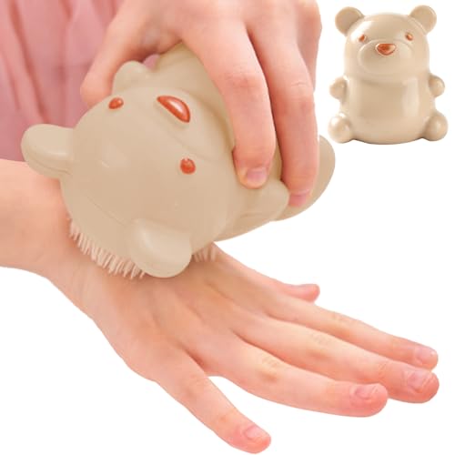 Bärennagelreinigungspinsel - Entzückender Bärenform -Finger -Peeling -Pflegewerkzeug | Weiche Borsten Hand für Männer Frauen Kinder, einfache Griffwäschel -Fingernagelreinigung, tägliche Hygiene, Schö von Jlobnyiun