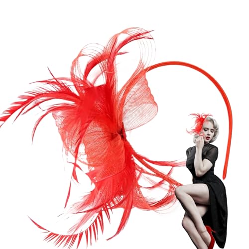 Federkopfschmuck | Kopfschmuck Fascinators,Haarschmuck Hut Netzhaarreif Für Kostümparty Hochzeiten Mädchen Frauen Gartenparty Gesellschaftsanlässe von Jlobnyiun