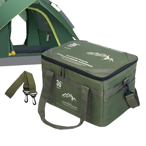 Jlobnyiun Reisetasche Für Camping | Große Strandaufbewahrungstasche Mit Hohem Fassungsvermögen,36 Liter Trekking Kochgeschirr Organizer Mit Tischplatte von Jlobnyiun