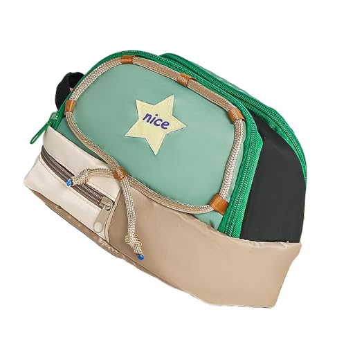 Jlobnyiun Süßer Bleistift-Stift, ästhetischer Bleistift | Stifthalter mit Sternmotiv – robuster Reißverschluss, Kosmetik-Organizer, Make-up-Tasche für Jugendliche, grün, Se référer au descriptif, von Jlobnyiun