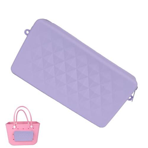 Kulturbeutel für Reisen, Kosmetiktasche für Reisen, Kulturbeutel für Strandtaschen, Organizer – Halterung für Make-up-Pinsel, Reißverschluss, Etui, Hole Makeup Bag (lila) ohne Lanyard Does Not Include von Jlobnyiun