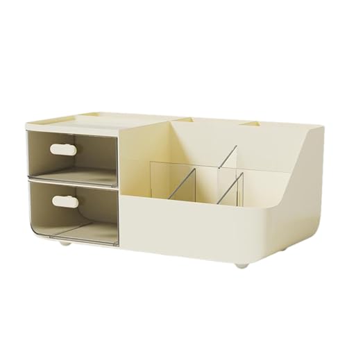 Make-up-Organizer für Waschtisch, Hautpflege-Organizer | Stationärer Schreibtisch-Organizer mit Schubladen | stationärer Kosmetik-Organizer, hellgelb, Se référer au descriptif, Siehe Beschreibung von Jlobnyiun